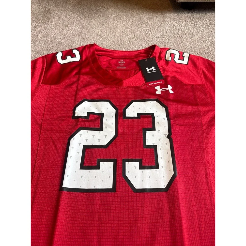Texas Tech Red Raiders Under Armour NWT Men’s Football Jersey Size Large